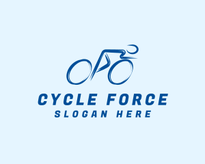 Cyclist Sports Athlete logo design