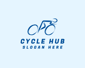 Cyclist Sports Athlete logo design