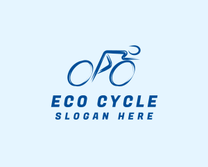 Cyclist Sports Athlete logo design