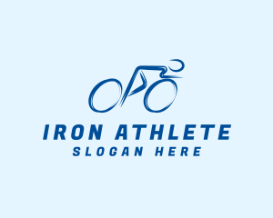 Cyclist Sports Athlete logo design