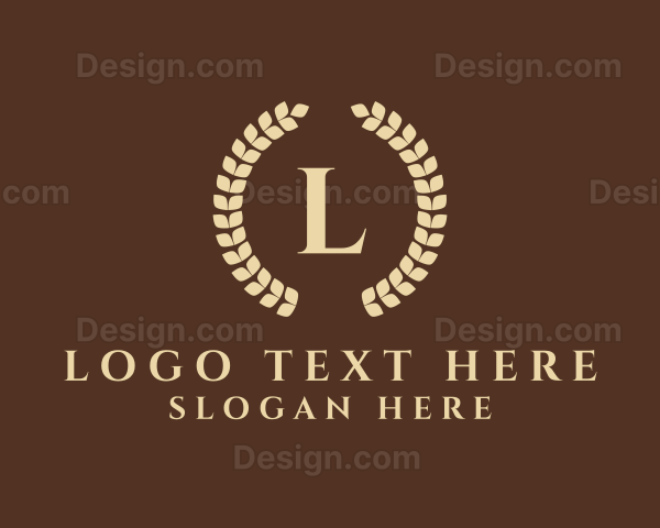 Elegant Laurel Wreath Logo