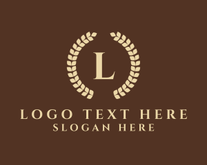Elegant Laurel Wreath logo