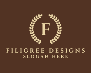 Elegant Laurel Wreath logo