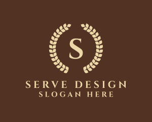 Elegant Laurel Wreath logo design