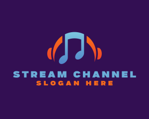 Music Streaming Playlist logo design