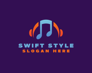 Music Streaming Playlist logo design