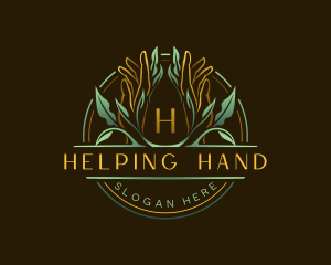 Floral Hands Spa logo design