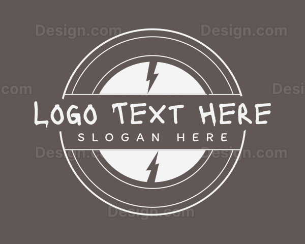 Circle Lightning Streetwear Logo