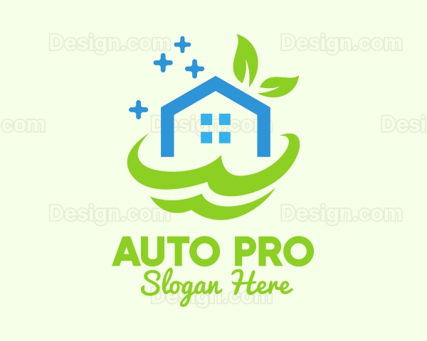 Fresh Clean Eco House Logo