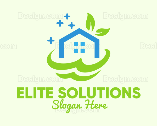 Fresh Clean Eco House Logo