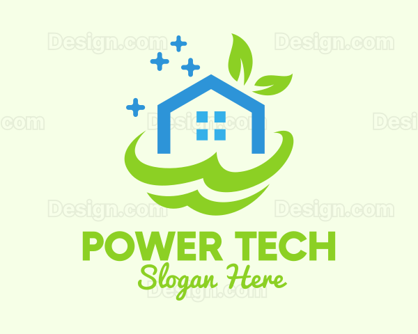 Fresh Clean Eco House Logo