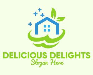 Fresh Clean Eco House logo design