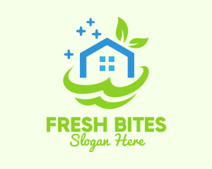 Fresh Clean Eco House logo design