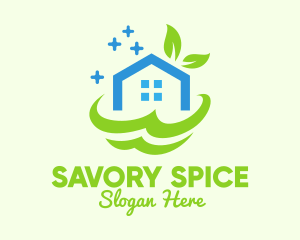 Fresh Clean Eco House logo design