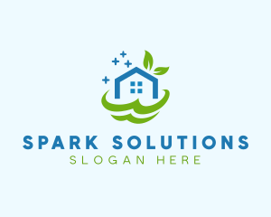 Fresh Clean Eco House logo design