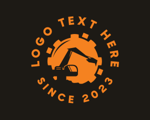Orange Cog Excavator logo