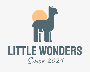 Little Llama Sunset logo design