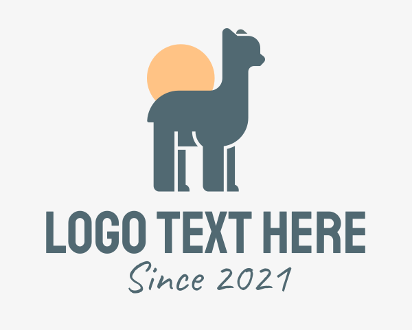 Llama logo example 4
