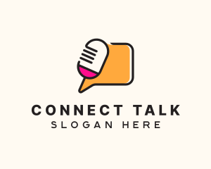 Podcast Chat Forum logo design