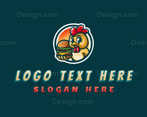 Chicken Burger Diner Logo