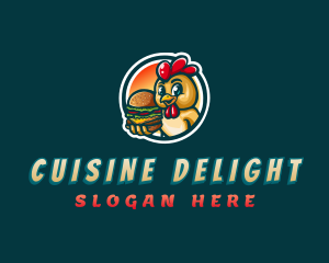 Chicken Burger Diner logo design