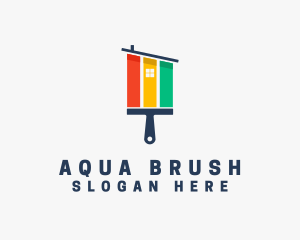 House Paint Brush logo design