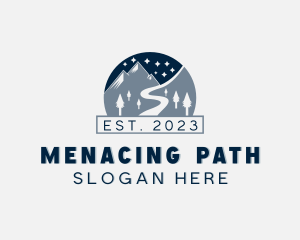 Pathway Road Mountain logo design