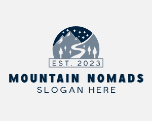 Pathway Road Mountain logo design