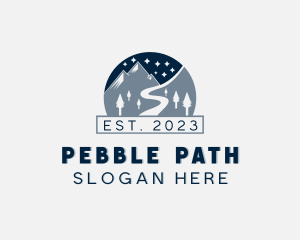 Pathway Road Mountain logo design