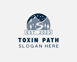 Pathway Road Mountain logo design