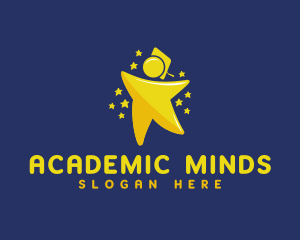 Gold Star Student logo design