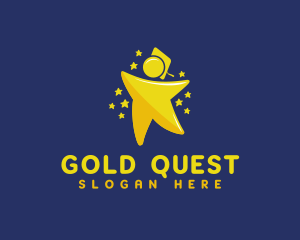 Gold Star Student logo design