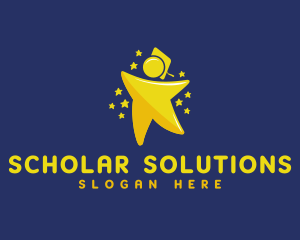 Gold Star Student logo design