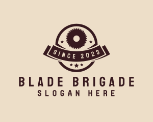 Carpentry Saw Blade Tool logo design