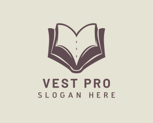 Book Publisher Letter V logo design