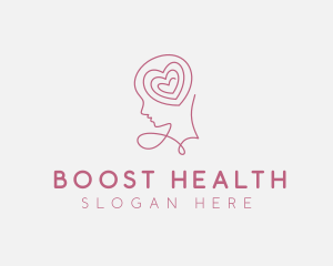 Brain Heart Mental Health logo design