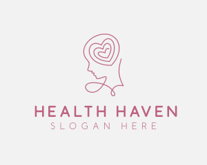 Brain Heart Mental Health logo design