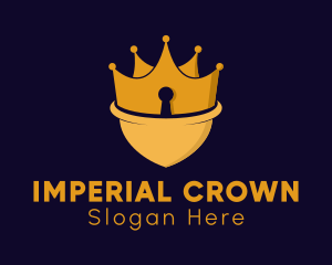 Crown Security Shield  logo design