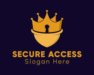 Crown Security Shield  logo design