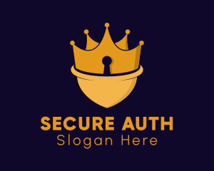 Crown Security Shield  logo design