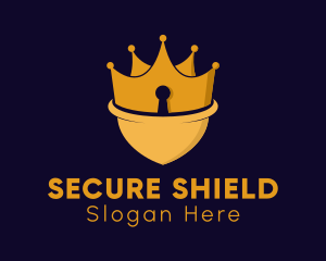 Crown Security Shield  logo design