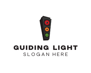 Traffic Light Speaker logo design