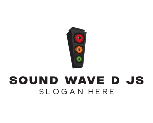 Traffic Light Speaker logo design