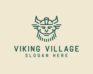 Viking Warrior Horn logo design