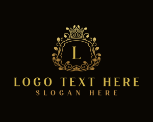 Elegant Ornamental Crest logo