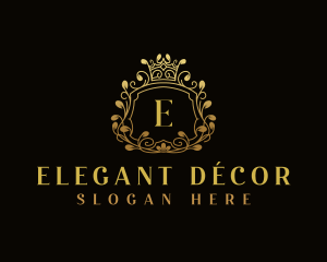 Elegant Ornamental Crest logo design