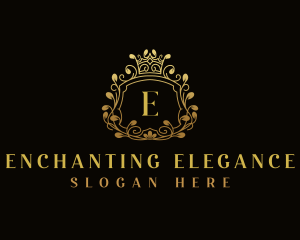 Elegant Ornamental Crest logo design