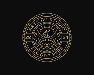 Luxury Eagle Crest logo design