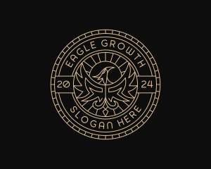 Luxury Eagle Crest logo design