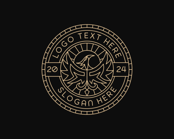 Luxury Eagle Crest logo